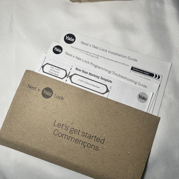 Google Nest x Yale Lock Tamper Proof Smart Lock Keyless Satin Nickel OPEN READ - Picture 5 of 12